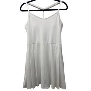 Tommy‎ Bahama Racquet & Paddle Golf Mini Dress Sleeveless Y-Back White Womens L